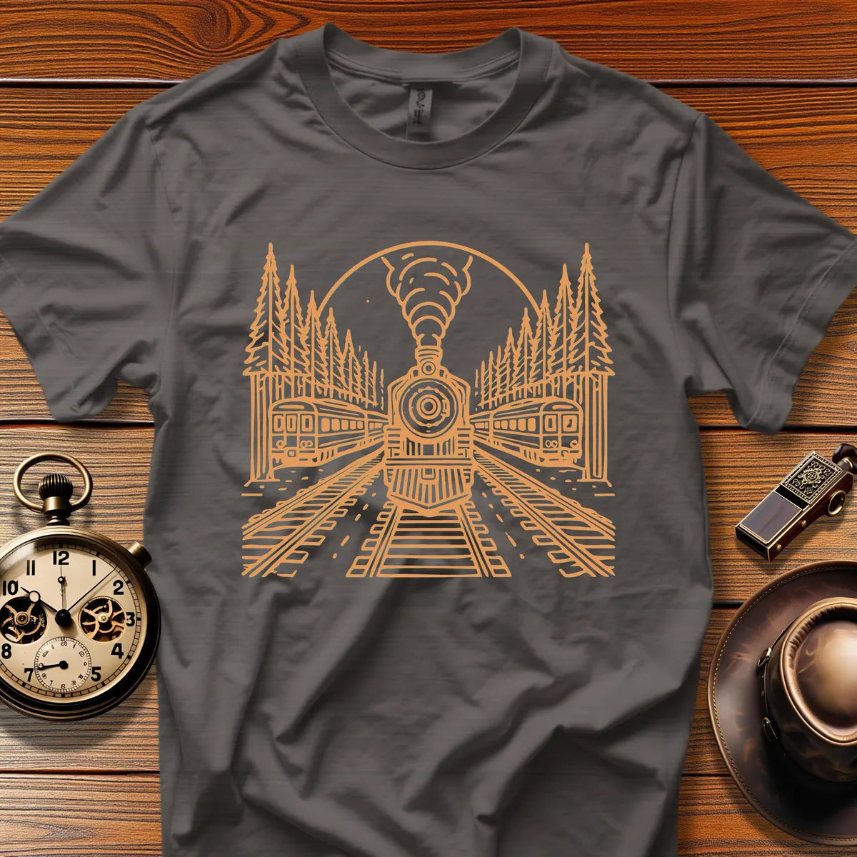 Roundhouse Crew - Copper Ridge (Design 24) | Retro Railroad T-Shirt