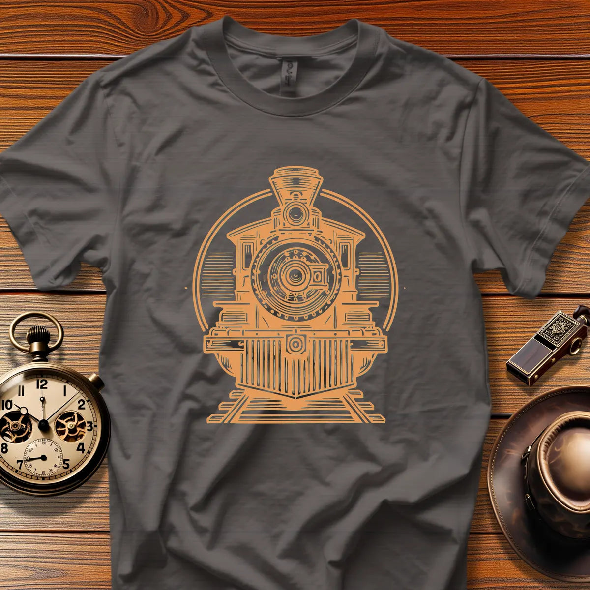 Roundhouse Crew - Pine Valley (Design 26) | Retro Railroad T-Shirt