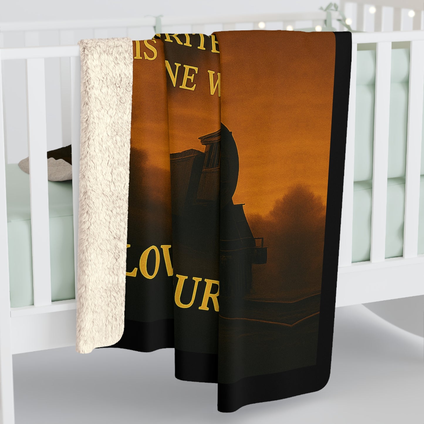 To My Husband - Warmth of Love Sherpa Fleece Blanket Design 01