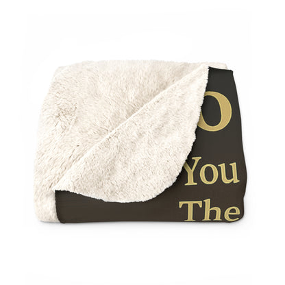 To My Grandson from Grandpa - Warmth of Love Sherpa Fleece Blanket Design 01