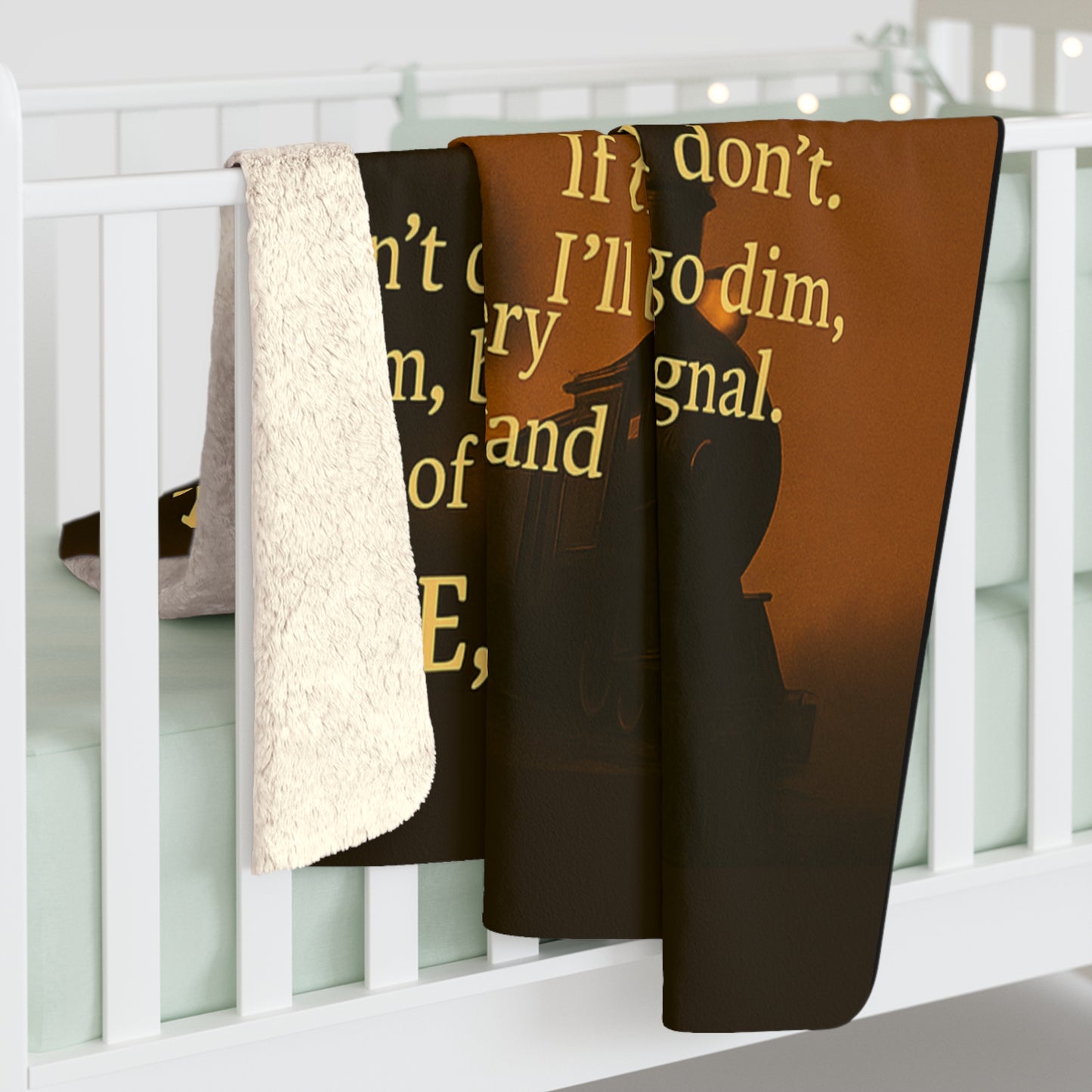 To My Daughter from Dad - Warmth of Love Sherpa Fleece Blanket Design 01