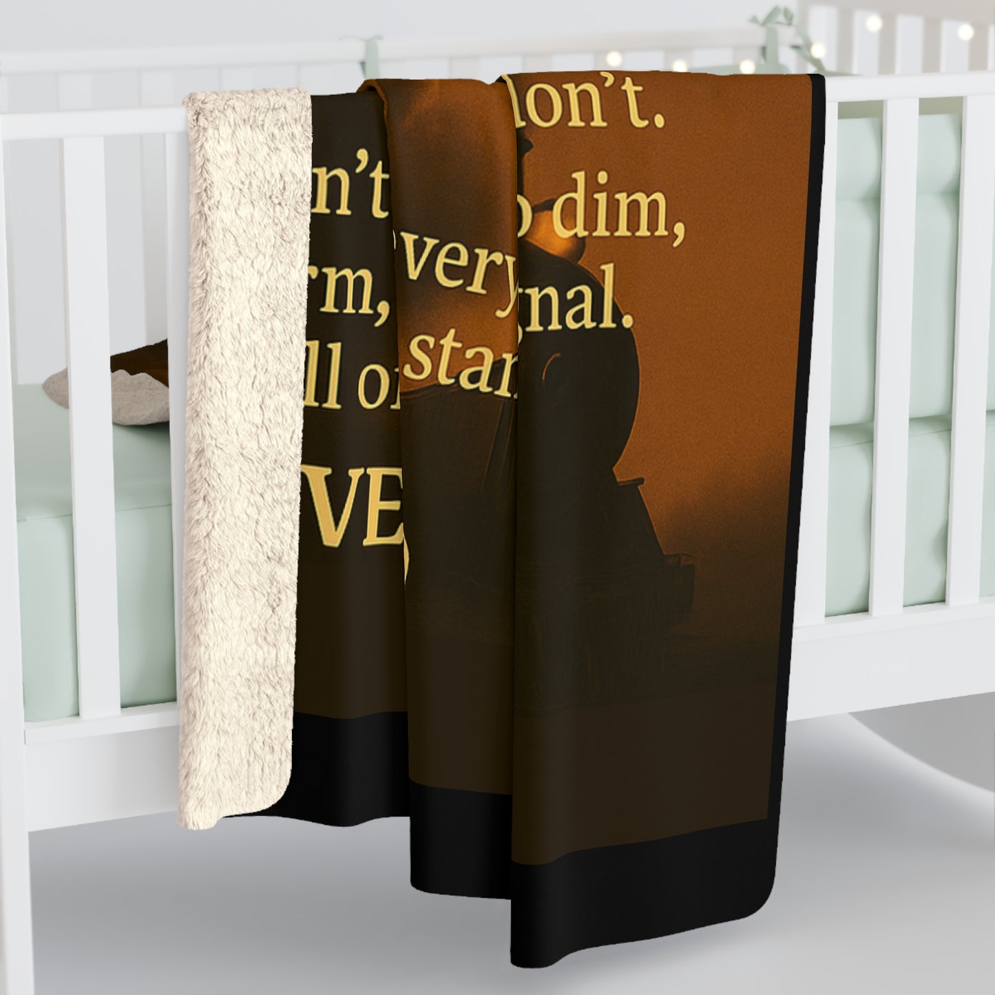 To My Daughter from Dad - Warmth of Love Sherpa Fleece Blanket Design 01