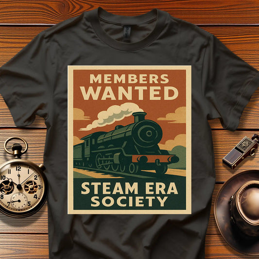 Steam Era Society™ Vintage Train Tee (1930s–50s) Design 07