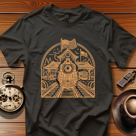 Roundhouse Crew - Canyon Runner (Design 10) | Retro Railroad T-Shirt