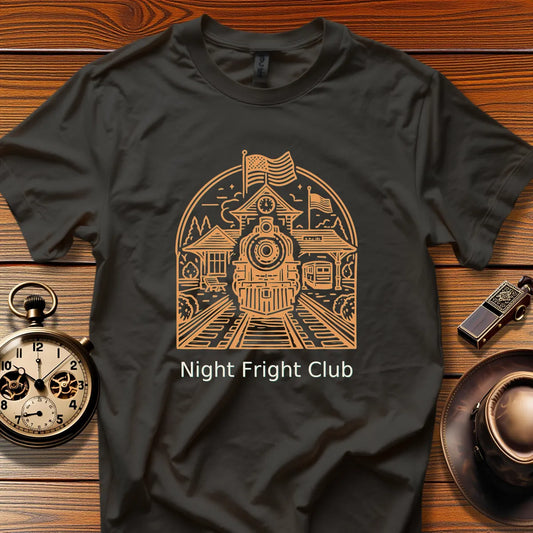 Night Fright Club - Canyon Runner (Design 10) | Retro Railroad T-Shirt