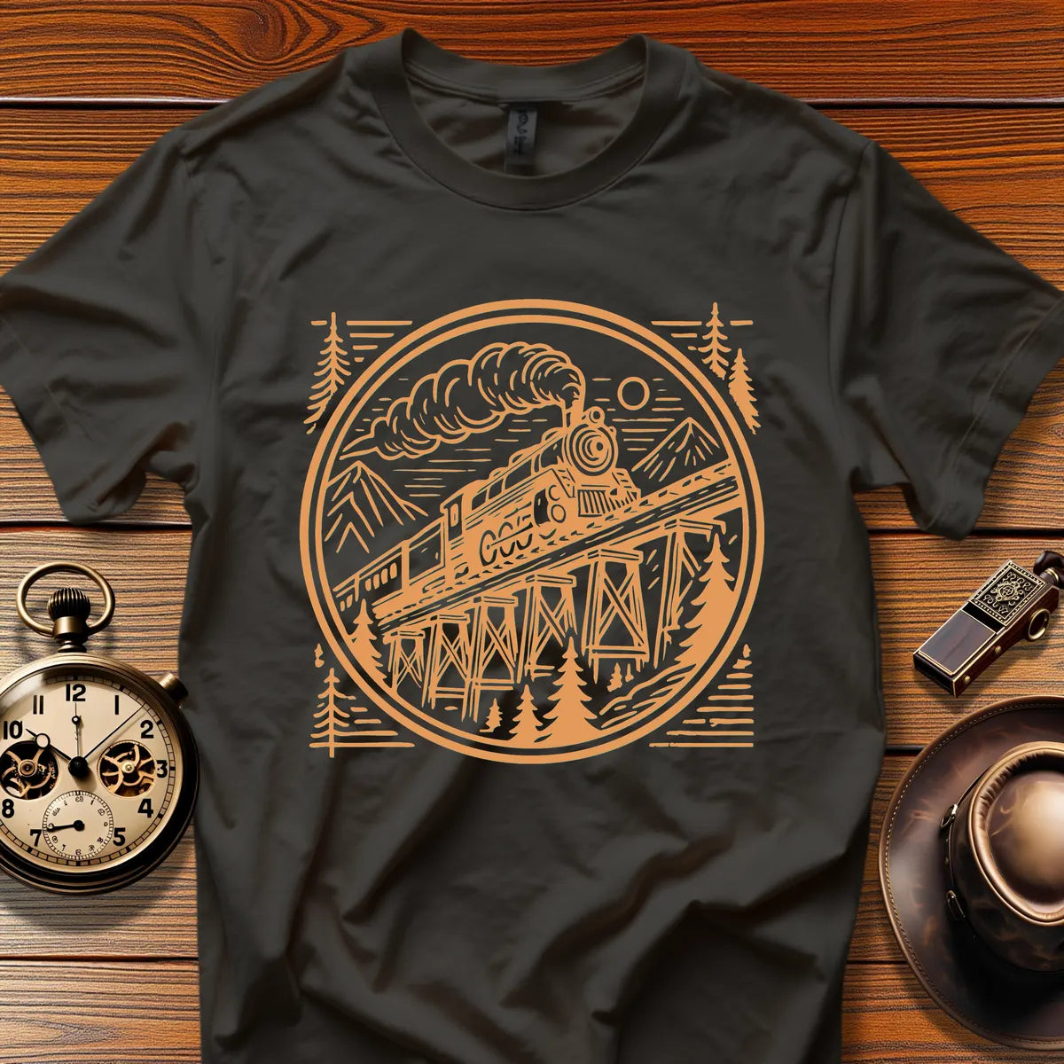 Roundhouse Crew - Frostline Special (Design 18) | Retro Railroad T-Shirt