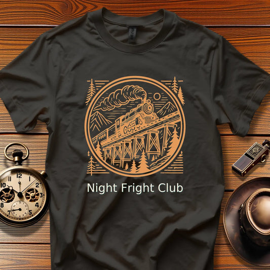 Night Fright Club - Frostline Special (Design 18) | Retro Railroad T-Shirt