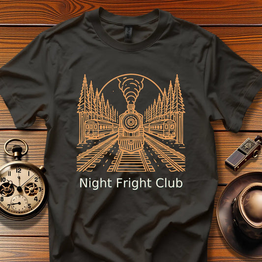 Night Fright Club - Copper Ridge (Design 24) | Retro Railroad T-Shirt