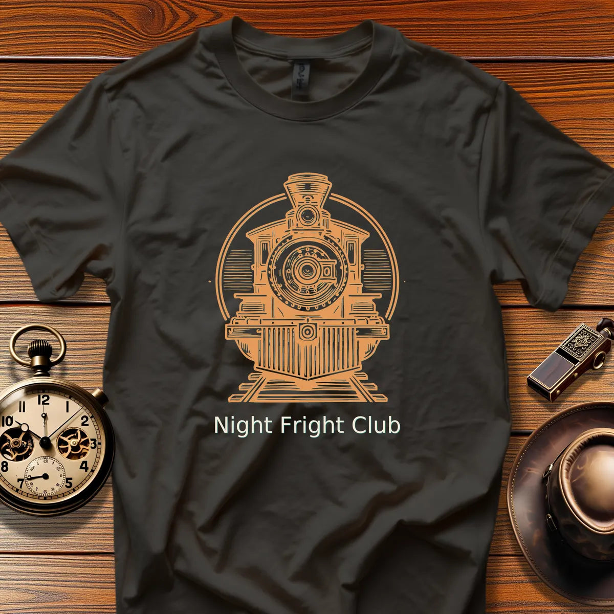 Night Fright Club - Pine Valley (Design 26) | Retro Railroad T-Shirt