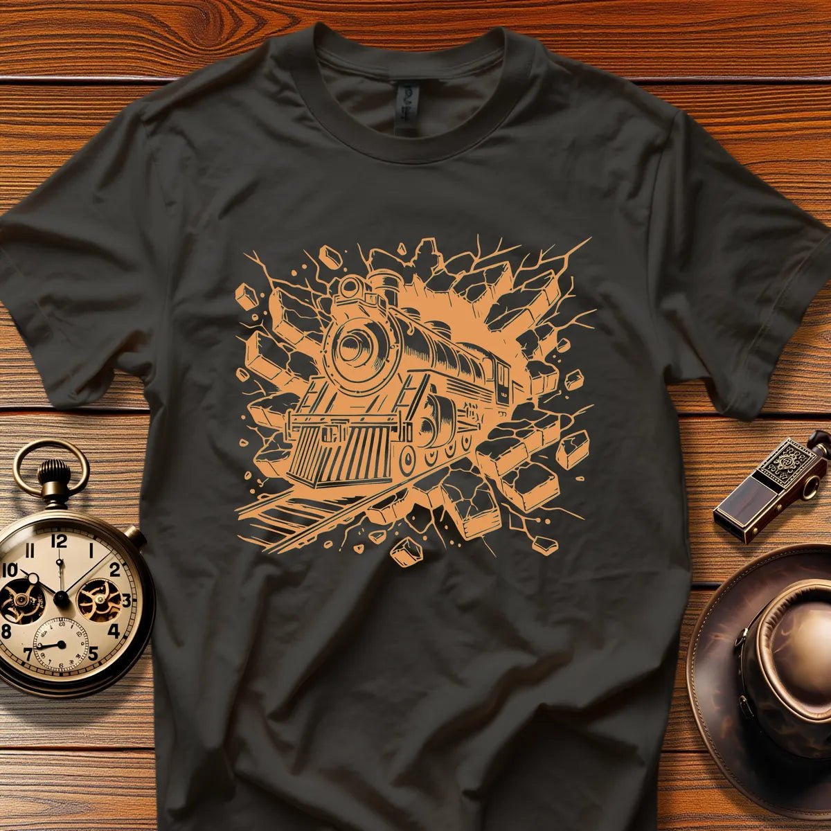 Roundhouse Crew - Lakeshore Flyer (Design 29) | Retro Railroad T-Shirt