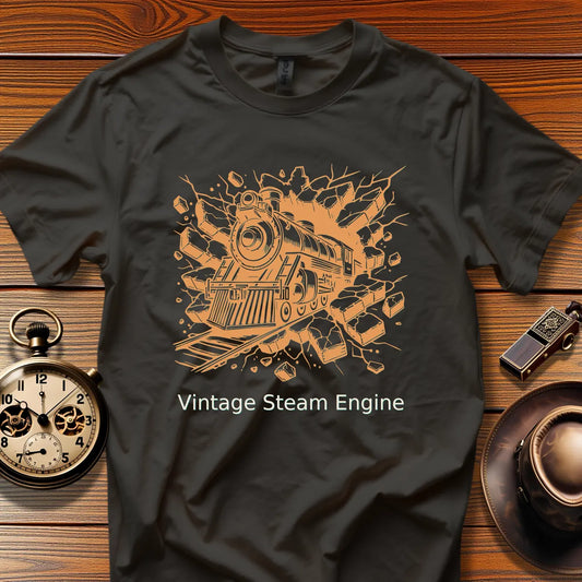 Vintage Steam Locomotive Art - Lakeshore Flyer (Design 29) | Retro Railroad T-Shirt