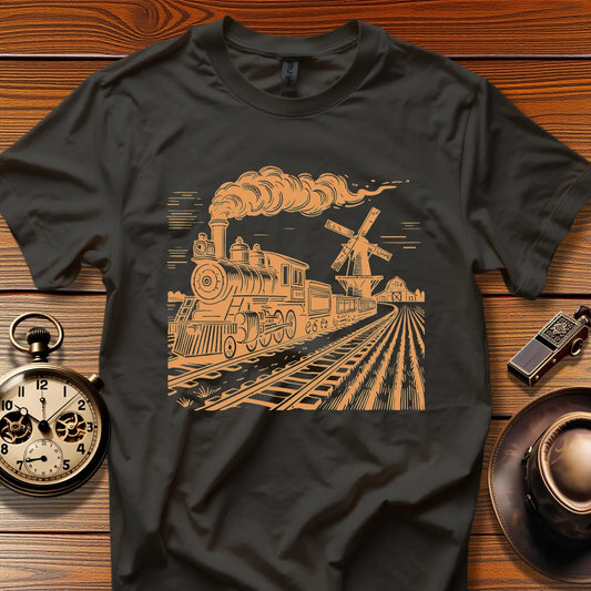 Roundhouse Crew - Timberline Flyer (Design 03) | Retro Railroad T-Shirt