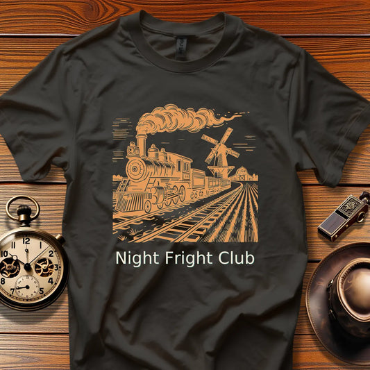Night Fright Club - Timberline Flyer (Design 03) | Retro Railroad T-Shirt