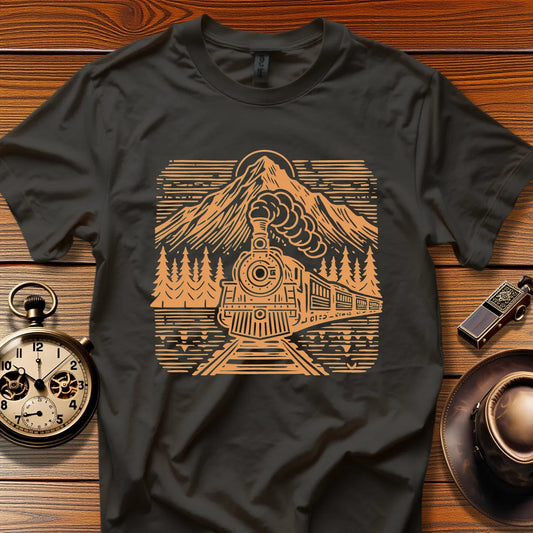 Roundhouse Crew - Midnight Limited (Design 08) | Retro Railroad T-Shirt