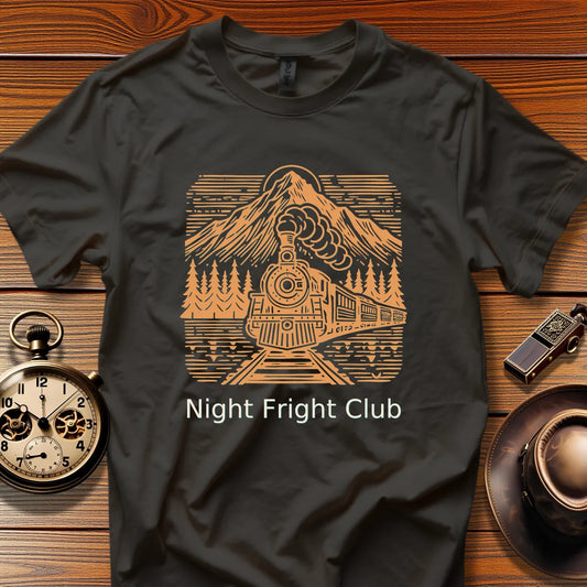 Night Fright Club - Midnight Limited (Design 08) | Retro Railroad T-Shirt