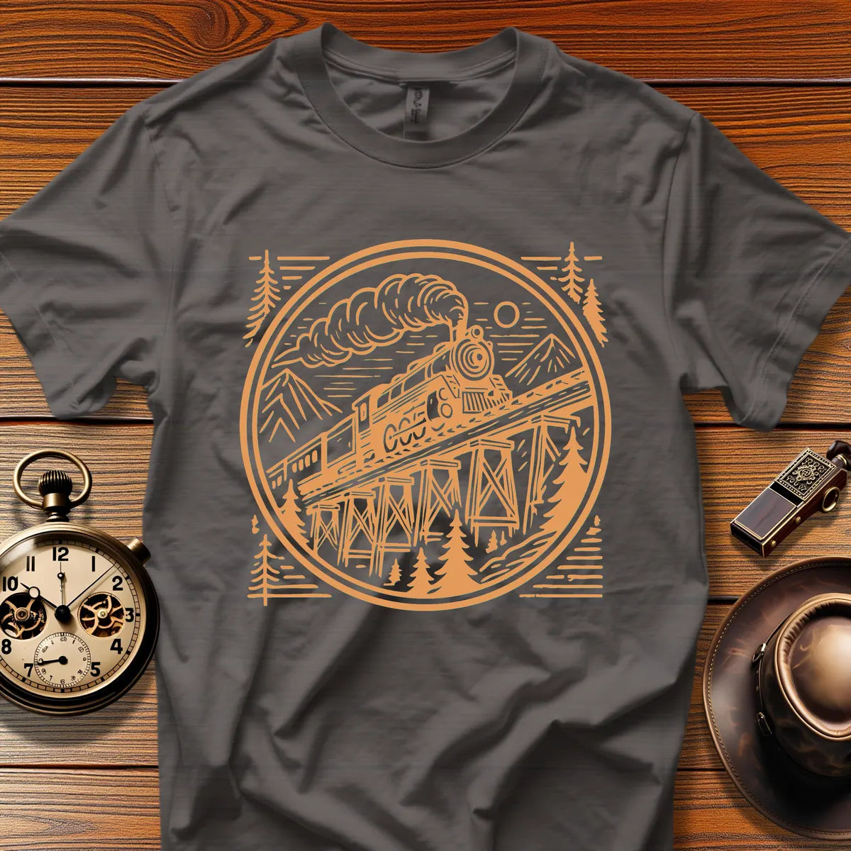 Roundhouse Crew - Frostline Special (Design 18) | Retro Railroad T-Shirt