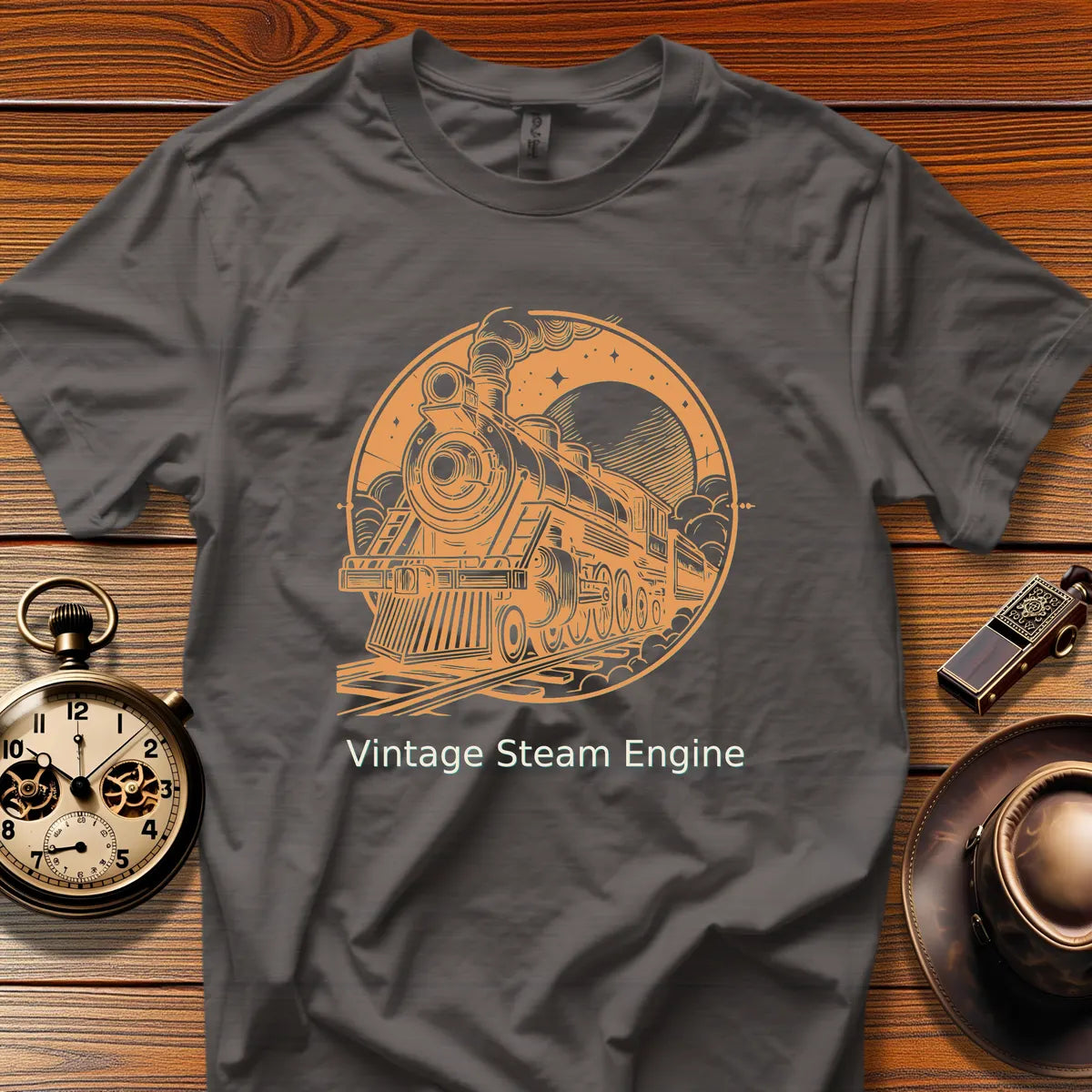 Vintage Steam Locomotive Art - Blackwood Limited (Design 20) | Retro Railroad T-Shirt