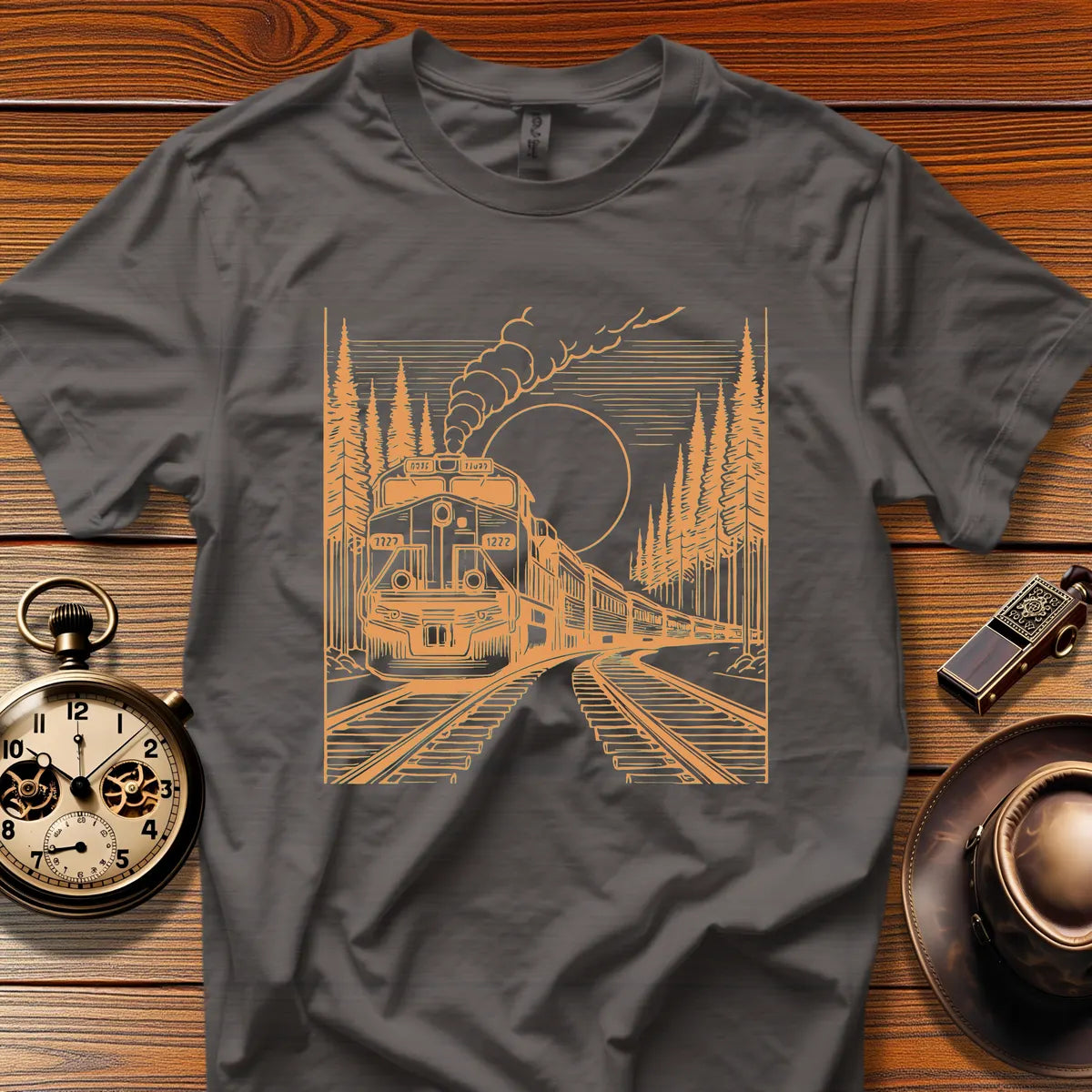 Roundhouse Crew - High Desert Zephyr (Design 22) | Retro Railroad T-Shirt