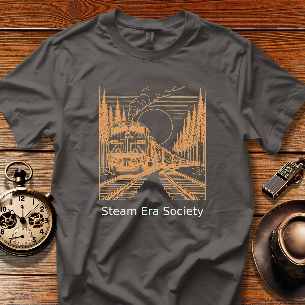 Steam Era Society - High Desert Zephyr (Design 22) | Retro Railroad T-Shirt