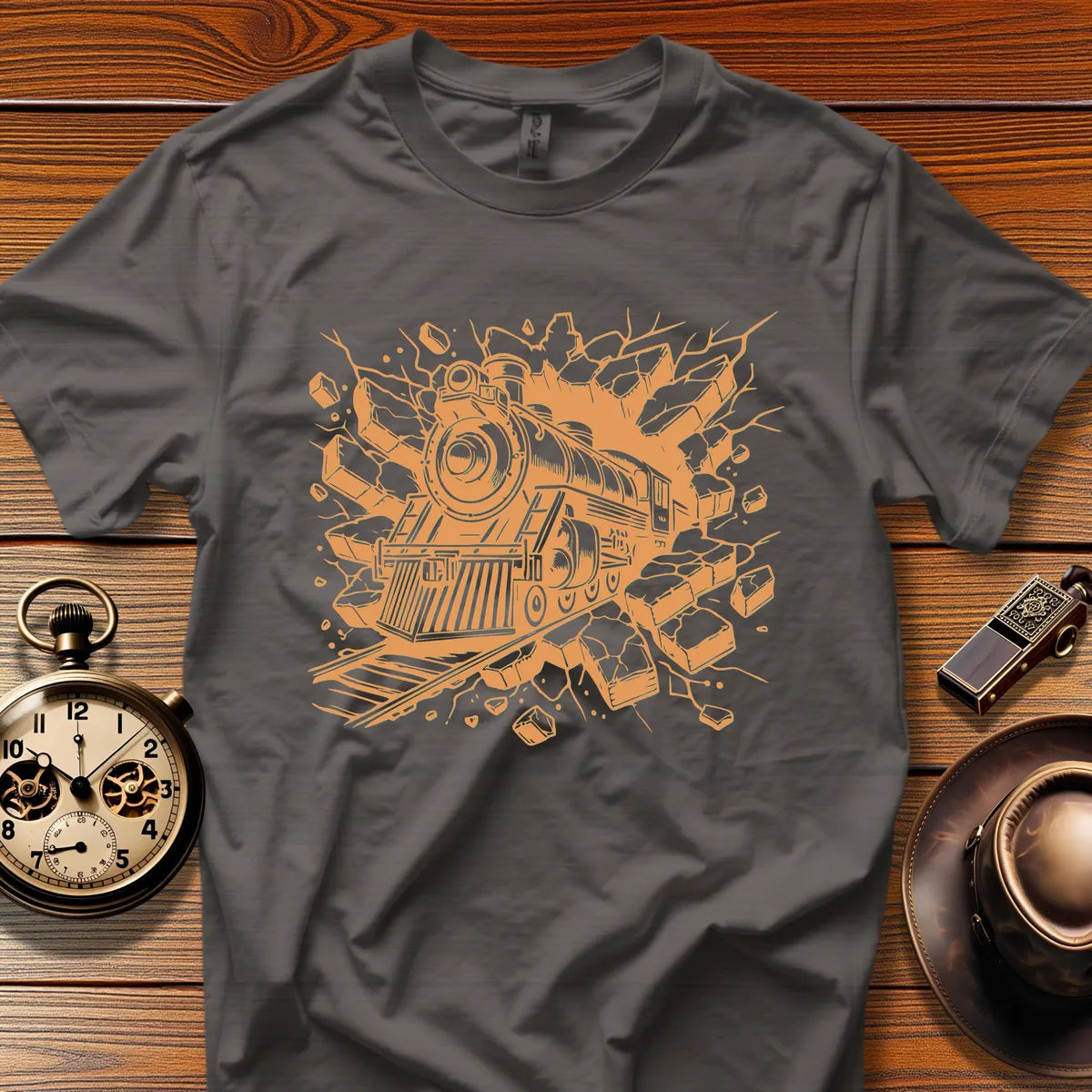 Roundhouse Crew - Lakeshore Flyer (Design 29) | Retro Railroad T-Shirt