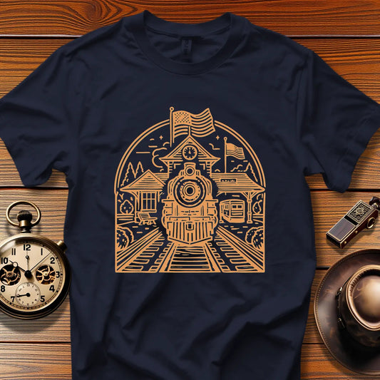 Roundhouse Crew - Canyon Runner (Design 10) | Retro Railroad T-Shirt