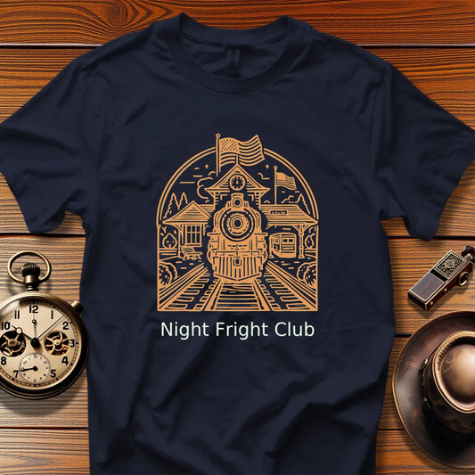 Night Fright Club - Canyon Runner (Design 10) | Retro Railroad T-Shirt