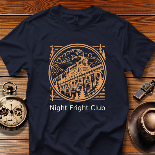 Night Fright Club - Frostline Special (Design 18) | Retro Railroad T-Shirt