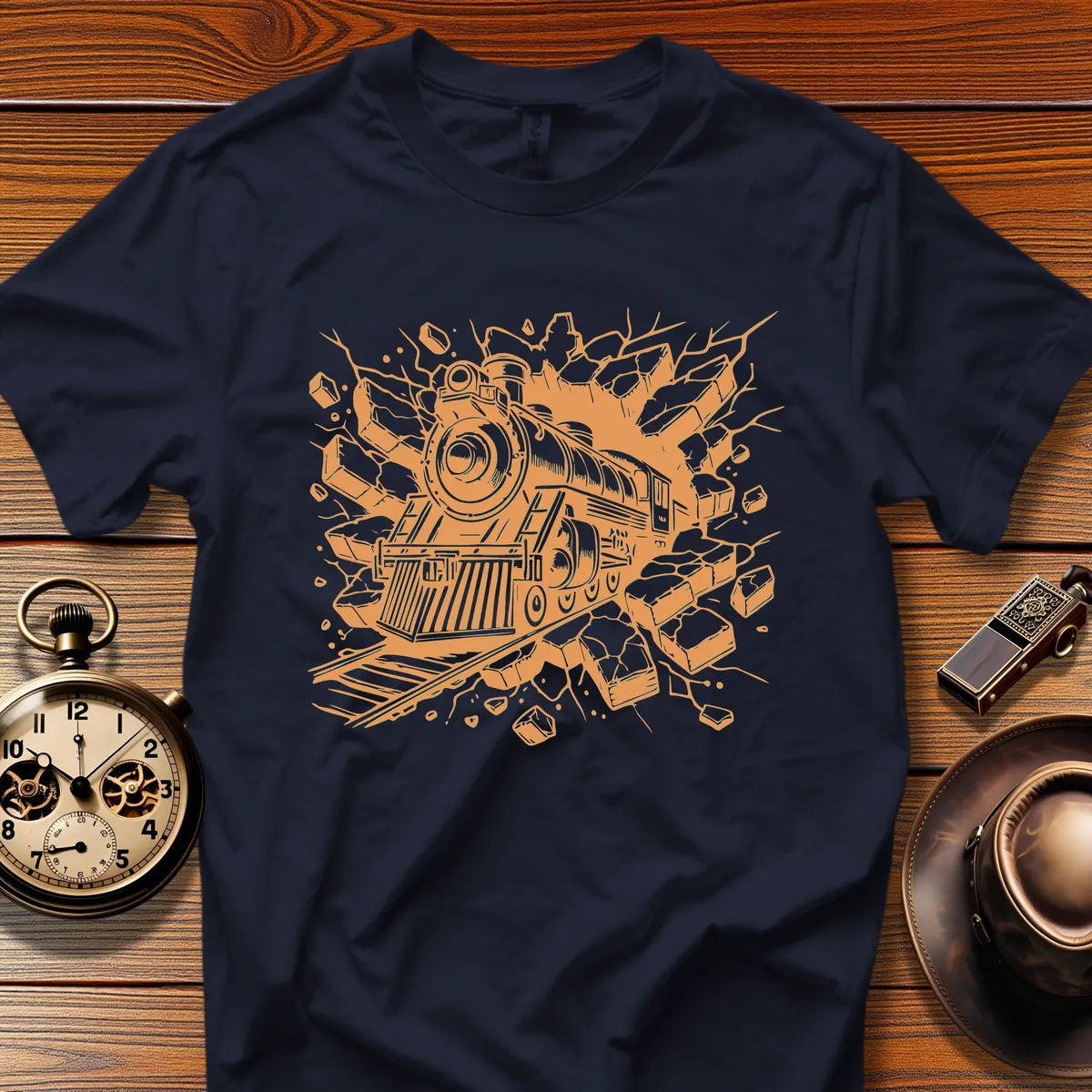 Roundhouse Crew - Lakeshore Flyer (Design 29) | Retro Railroad T-Shirt