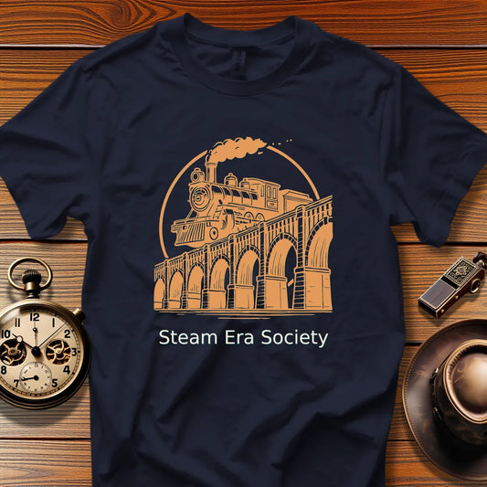 Steam Era Society - Riverbend Express (Design 04) | Retro Railroad T-Shirt