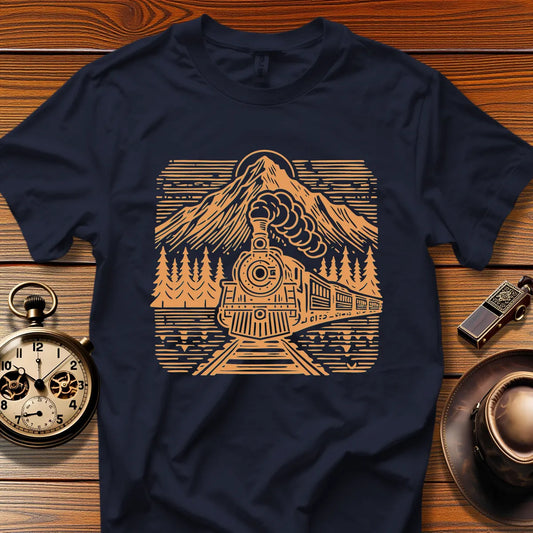 Roundhouse Crew - Midnight Limited (Design 08) | Retro Railroad T-Shirt